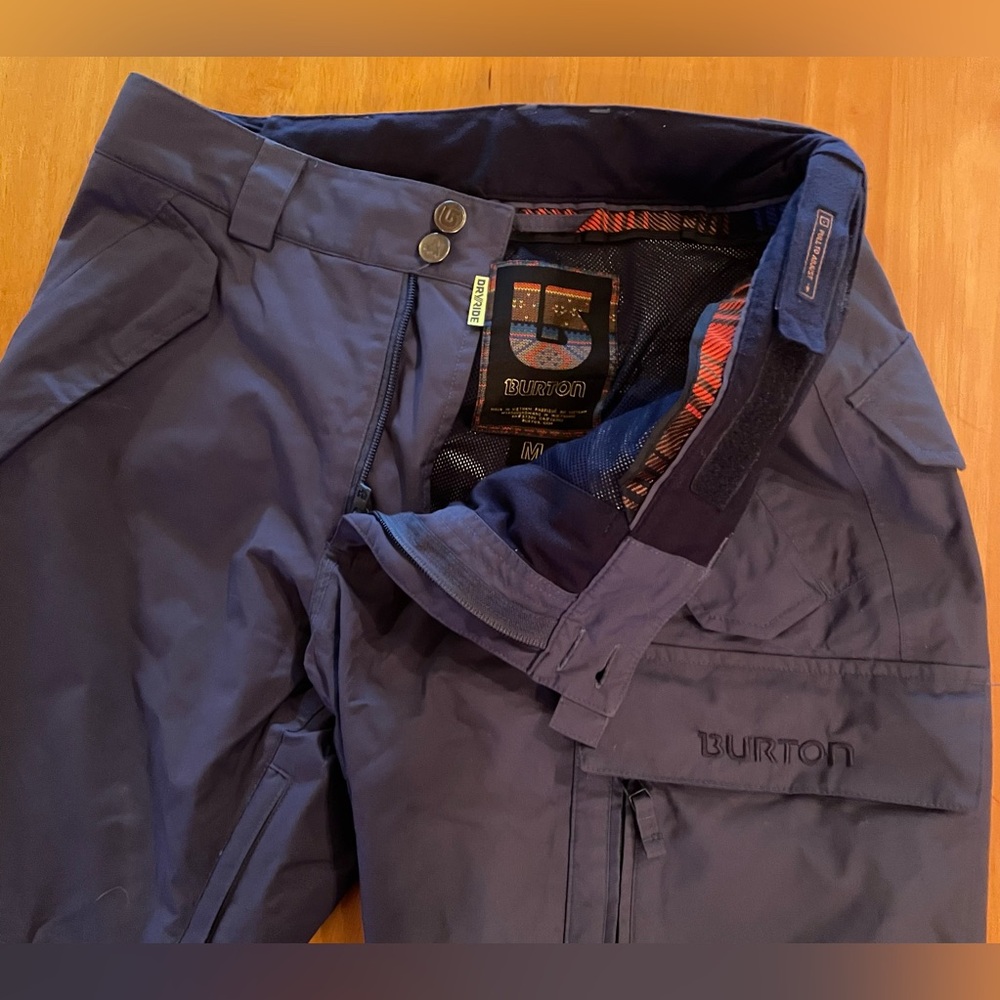 Burton men’s medium blue snowboarding pants
